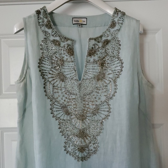 Bella Tu Beaded Dress - Size 10 - Picture 4 of 4